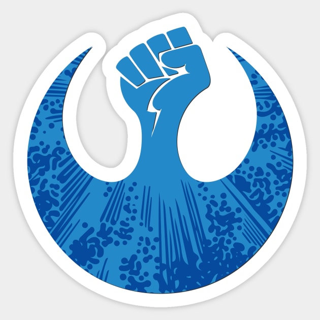 Join the #BlueCrew Resistance Sticker by Doc Multiverse Designs